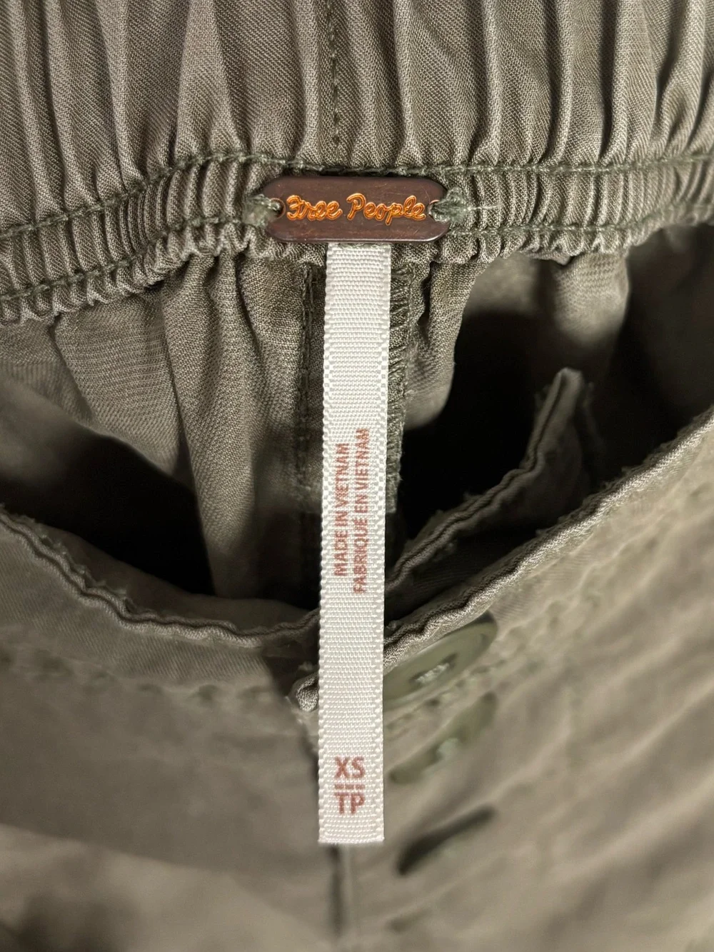 Free People Sylvie Green Barrel High Rise Pants - Picture 4 of 8